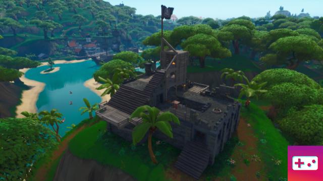 Fortnite: Week 7, Season 8 Challenge: Visit Pirate Camps in a single match