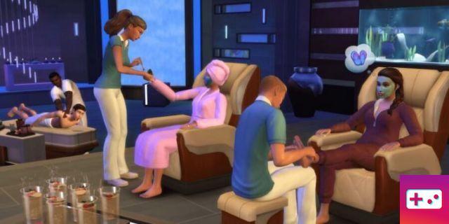 Tutto incluso nell'aggiornamento Spa Day in The Sims 4