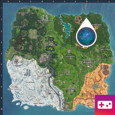 Fortnite: Decryption Challenge, chip 95: Search in a field of solar panels in the jungle