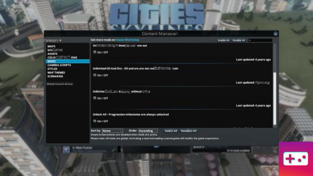 All Cities Skylines cheats and console commands