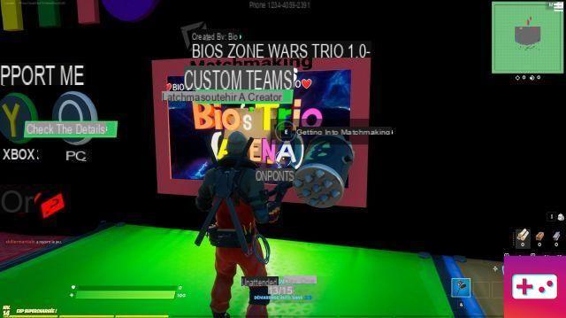 Fortnite: modo Zone War no Bio trio, como acessá-lo?