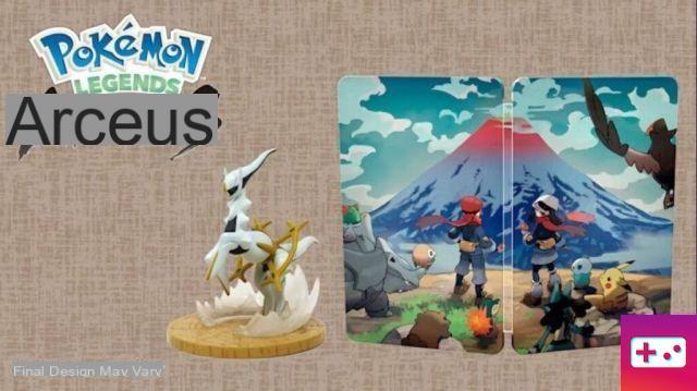 What are the pre-order bonuses for Pokémon Legends Arceus