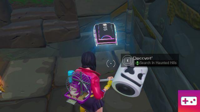 Fortnite: Decryption Challenge, chip 55: Search in Haunted Hills