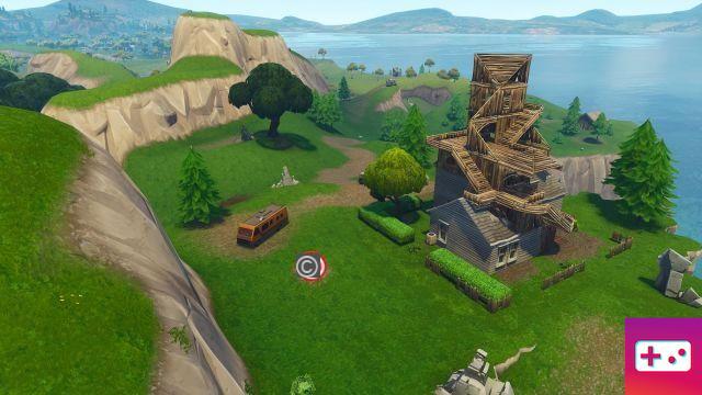 Fortnite: Road Trip Challenge: The star is located northeast of Wailing Woods