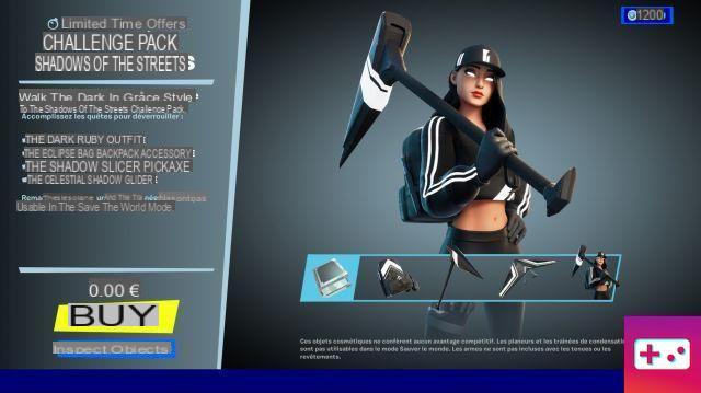 Fortnite: Street Shadow Ruby Pack, how to get it?
