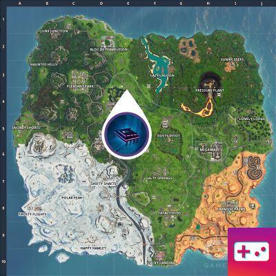 Fortnite: Decryption Challenge, chip 78: Search in a lookout tower overlooking a dry lake