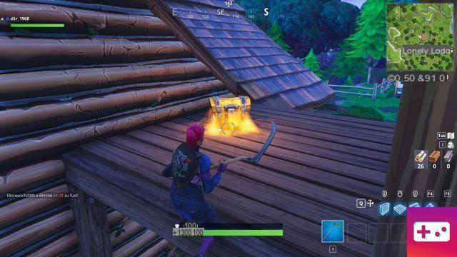 Fortnite: Week 6 Challenge: Search Chests at Lonely Lodge