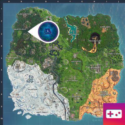 Fortnite: Decryption Challenge, chip 30: Search somewhere between Haunted Hills and Pleasant Park