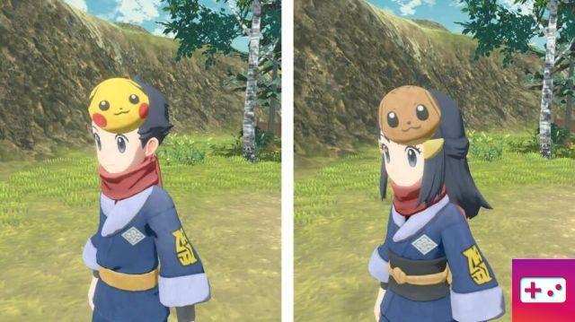 Cómo conseguir las máscaras temáticas de Pikachu y Eevee en Pokémon: Legends Arceus