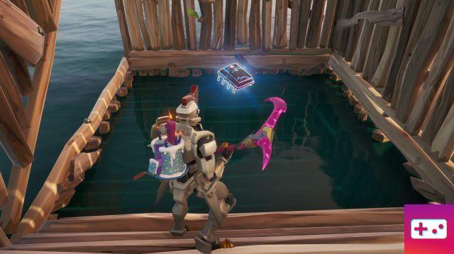 Fortnite: Decryption Challenge, chip 17: Search in a wooden fish building