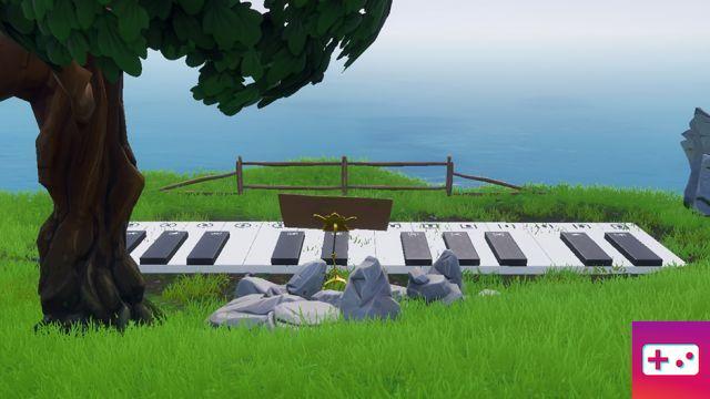 Fortnite: Week 2 Challenge: Play the sheet music on the pianos near Pleasant Park and Lonely Lodge