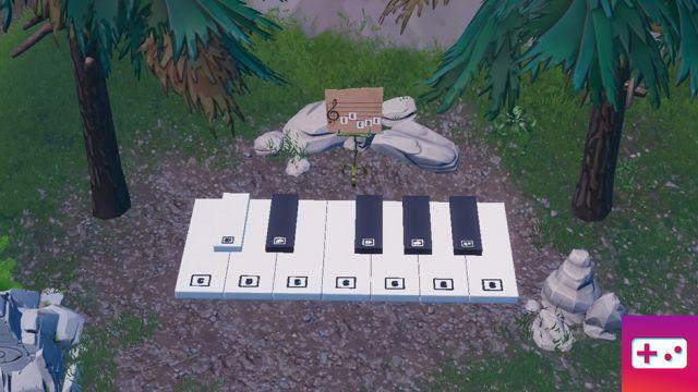 Fortnite: Desafío de la semana 2: toca la partitura en los pianos cerca de Pleasant Park y Lonely Lodge