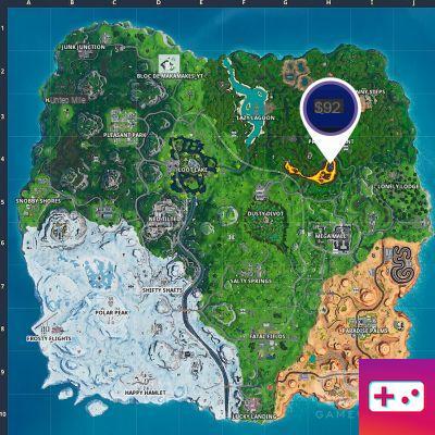 Fortnite: Decryption Challenge, chip 92: Use the Stone Couple spray near a lava waterfall