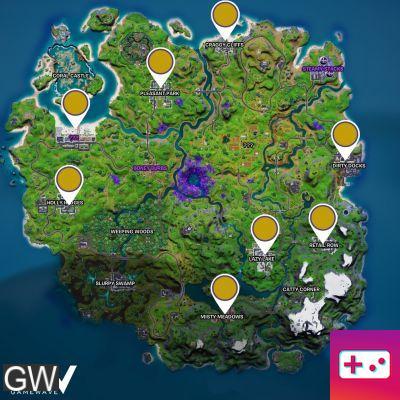 Place coins on the map, Free Guy challenge