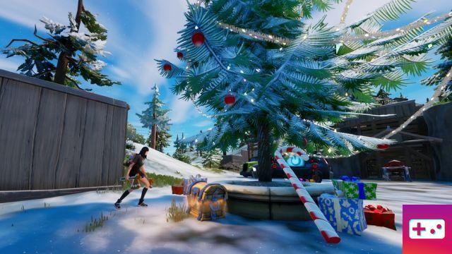 Busca un cofre debajo de un árbol de Navidad, desafío Winterfest 2021