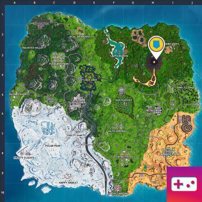 Fortnite: Week 4 Expedition Challenge: The hidden banner is near the volcano