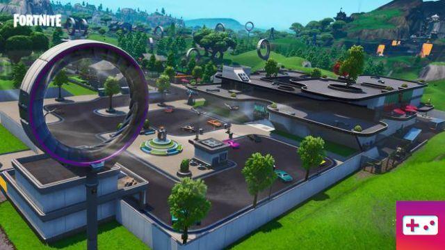 Fortnite: Challenge week 1, season 9: Fly on the air wake of Neo Tilted and Mega Mall