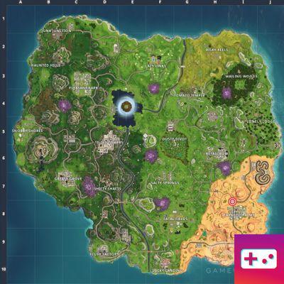 Fortnite: Challenge the Hunt week 2, the hidden banner is in Paradise Palms!