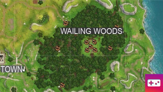Fortnite: Todos os Baús em Wailing Woods!