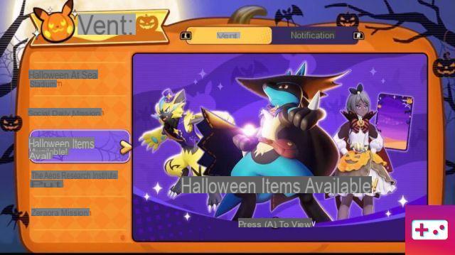 Todas las recompensas desbloqueables del festival de Halloween en Pokémon UNITE