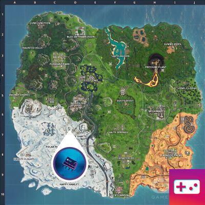 Fortnite: Decryption Challenge, chip 65: Search in a series B movie set in the basement