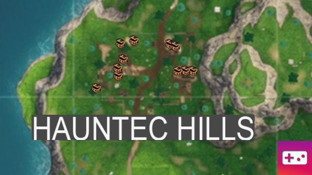 Fortnite: Desafío semana 1, Temporada 4: ¡Busca cofres en Haunted Hills!