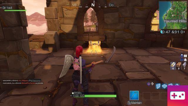 Fortnite: Challenge week 1, Season 4: Search chests in Haunted Hills!