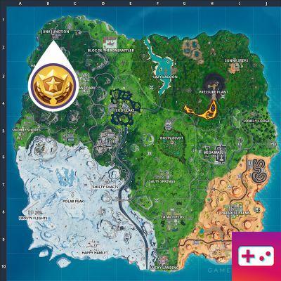 Fortnite: Utopia Challenge week 3: The hidden star is at the entrance to Junk Junction