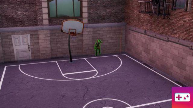 Fortnite: Urban Journey Challenge: Encontre Jonesy perto da quadra de basquete, perto dos telhados e em um trailer de caminhão