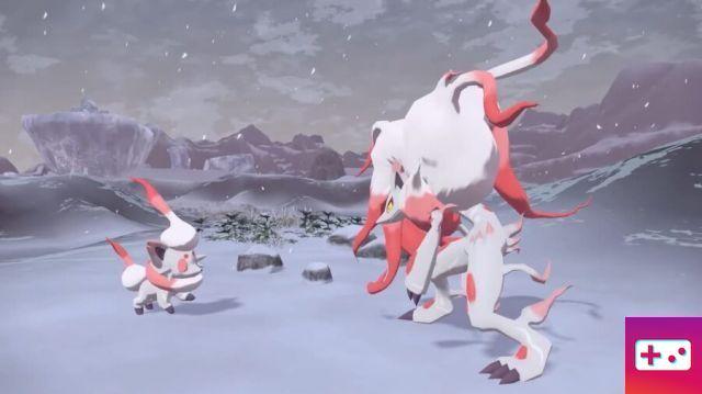 Hisuian Zorua e Zoroark si esibiscono in Pokémon Legends: Arceus