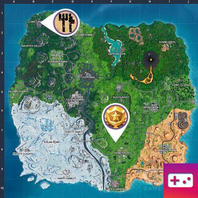 Fortnite: Week 10 Challenge: Search the treasure map panel found at Junk Junction