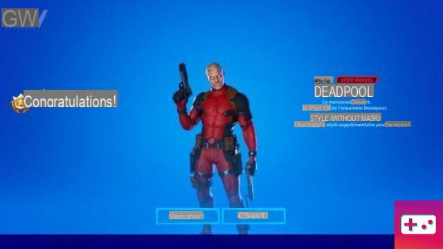Fortnite: The Deadpool skin and its variants available