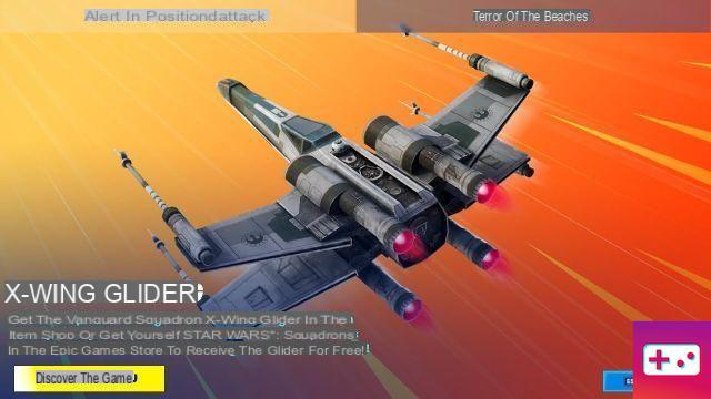 Fortnite: Como obter o planador X-Wing Star Wars?