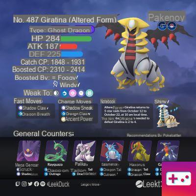 Hora de incursión de Giratina en forma alterada de Pokémon Go: horario y mejores contadores